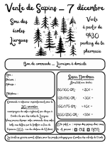 Flyer vente sapins