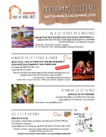Affiche culturelle septembre à décembre 2025